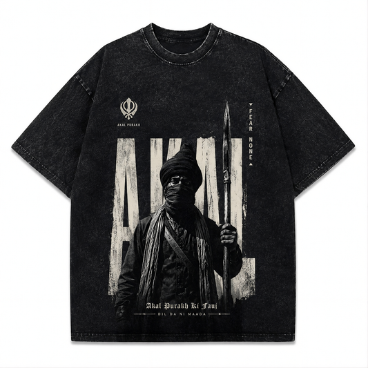 Akal Oversized T-Shirt | Premium 240 GSM Cotton | Pind Label
