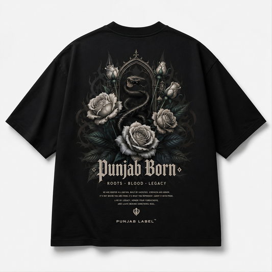 Punjab Born Oversized T-Shirt